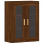 Armarios de pared 2 uds madera de ingeniería marrón roble de vidaXL, Aparadores - Ref: Foro24-3197904, Precio: 168,88 €, Desc...