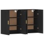 Armarios de pared 2 uds madera de ingeniería negro de vidaXL, Aparadores - Ref: Foro24-3197978, Precio: 135,81 €, Descuento: %