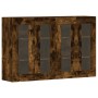 Armarios de pared 2 uds madera de ingeniería roble ahumado de vidaXL, Aparadores - Ref: Foro24-3197910, Precio: 140,15 €, Des...