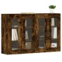 Armarios de pared 2 uds madera de ingeniería roble ahumado de vidaXL, Aparadores - Ref: Foro24-3197910, Precio: 140,15 €, Des...