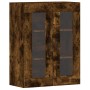 Armarios de pared 2 uds madera de ingeniería roble ahumado de vidaXL, Aparadores - Ref: Foro24-3197910, Precio: 140,15 €, Des...
