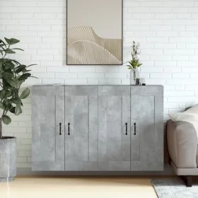 Armarios de pared 2 uds madera de ingeniería gris hormigón de vidaXL, Aparadores - Ref: Foro24-3197988, Precio: 125,27 €, Des...