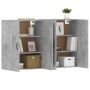 Armarios de pared 2 uds madera de ingeniería gris hormigón de vidaXL, Aparadores - Ref: Foro24-3197988, Precio: 126,57 €, Des...