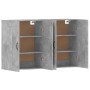 Armarios de pared 2 uds madera de ingeniería gris hormigón de vidaXL, Aparadores - Ref: Foro24-3197988, Precio: 126,57 €, Des...
