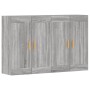 Armarios de pared 2 uds madera de ingeniería gris Sonoma de vidaXL, Aparadores - Ref: Foro24-3197983, Precio: 138,00 €, Descu...