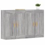 Armarios de pared 2 uds madera de ingeniería gris Sonoma de vidaXL, Aparadores - Ref: Foro24-3197983, Precio: 138,00 €, Descu...