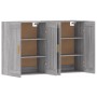 Armarios de pared 2 uds madera de ingeniería gris Sonoma de vidaXL, Aparadores - Ref: Foro24-3197983, Precio: 138,00 €, Descu...