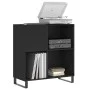 Plywood black record storage unit 84.5x38x89 cm by vidaXL, CD and DVD storage - Ref: Foro24-831781, Price: 82,58 €, Discount: %