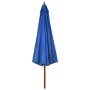 Sombrilla de jardín con palo de madera azul celeste 330 cm en Sombrillas | Comprar online en Foru.es