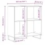 Plywood black record storage unit 84.5x38x89 cm by vidaXL, CD and DVD storage - Ref: Foro24-831781, Price: 82,58 €, Discount: %