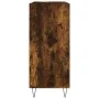 Mueble discos madera contrachapada roble ahumado 84,5x38x89 cm de vidaXL, Almacenamiento para CD y DVD - Ref: Foro24-831777, ...