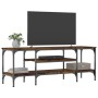 Mueble TV madera ingeniería y hierro roble ahumado 121x35x45 cm de vidaXL, Muebles TV - Ref: Foro24-831805, Precio: 60,39 €, ...