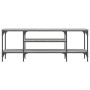 Mueble TV madera ingeniería y hierro gris Sonoma 121x35x45 cm de vidaXL, Muebles TV - Ref: Foro24-831806, Precio: 62,09 €, De...