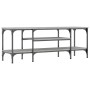Mueble TV madera ingeniería y hierro gris Sonoma 121x35x45 cm de vidaXL, Muebles TV - Ref: Foro24-831806, Precio: 62,09 €, De...