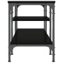 Mueble de TV hierro y madera contrachapada negro 121x35x45 cm de vidaXL, Muebles TV - Ref: Foro24-831803, Precio: 61,92 €, De...