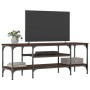 Mueble TV madera ingeniería y hierro marrón roble 121x35x45 cm de vidaXL, Muebles TV - Ref: Foro24-831807, Precio: 62,09 €, D...