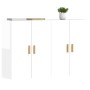 Armarios de pared 2 uds madera de ingeniería blanco brillante de vidaXL, Aparadores - Ref: Foro24-3197877, Precio: 167,83 €, ...