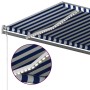 Toldo manual retráctil con LED azul y blanco 500x300 cm en Toldos | Comprar online en Foru.es