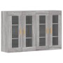 Armarios de pared 2 uds madera de ingeniería gris Sonoma de vidaXL, Aparadores - Ref: Foro24-3197903, Precio: 172,07 €, Descu...