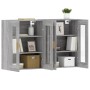 Armarios de pared 2 uds madera de ingeniería gris Sonoma de vidaXL, Aparadores - Ref: Foro24-3197903, Precio: 172,07 €, Descu...
