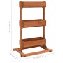 Jardinera de madera de abeto 52x30x78 cm en Soportes para macetas | Comprar online en Foru.es