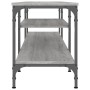 Mueble TV madera ingeniería y hierro gris Sonoma 201x35x45 cm de vidaXL, Muebles TV - Ref: Foro24-831816, Precio: 83,13 €, De...