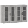 Armarios de pared 2 uds madera de ingeniería gris Sonoma de vidaXL, Aparadores - Ref: Foro24-3197911, Precio: 144,03 €, Descu...