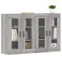 Armarios de pared 2 uds madera de ingeniería gris Sonoma de vidaXL, Aparadores - Ref: Foro24-3197911, Precio: 144,03 €, Descu...
