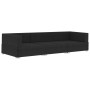 Set de sofás de jardín 3 piezas y cojines ratán sintético negro en Conjuntos de jardín | Comprar online en Foru.es