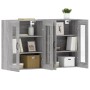 Armarios de pared 2 uds madera de ingeniería gris Sonoma de vidaXL, Aparadores - Ref: Foro24-3197911, Precio: 144,03 €, Descu...