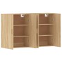 Armarios de pared 2 uds madera de ingeniería roble Sonoma de vidaXL, Aparadores - Ref: Foro24-3197875, Precio: 161,31 €, Desc...
