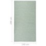 Alfombra de exterior de tejido plano turquesa 140x200 cm de vidaXL, Alfombras - Ref: Foro24-340803, Precio: 55,13 €, Descuent...