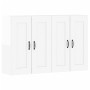 Armarios de pared 2 uds madera de ingeniería blanco brillante de vidaXL, Aparadores - Ref: Foro24-3197989, Precio: 162,49 €, ...