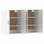 Armarios de pared 2 uds madera de ingeniería blanco brillante de vidaXL, Aparadores - Ref: Foro24-3197989, Precio: 162,49 €, ...