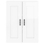 Armarios de pared 2 uds madera de ingeniería blanco brillante de vidaXL, Aparadores - Ref: Foro24-3197989, Precio: 162,49 €, ...