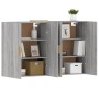 Armarios de pared 2 uds madera de ingeniería gris Sonoma de vidaXL, Aparadores - Ref: Foro24-3197879, Precio: 139,63 €, Descu...