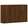 Armarios de pared 2 uds madera de ingeniería marrón roble de vidaXL, Aparadores - Ref: Foro24-3197888, Precio: 149,41 €, Desc...