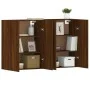Wandschränke, 2 Stück, Eichenbraun, Holzwerkstoff von vidaXL, Sideboards - Ref: Foro24-3197888, Preis: 142,77 €, Rabatt: %