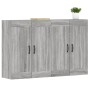 Armarios de pared 2 uds madera de ingeniería gris Sonoma de vidaXL, Aparadores - Ref: Foro24-3197991, Precio: 130,64 €, Descu...