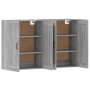 Armarios de pared 2 uds madera de ingeniería gris Sonoma de vidaXL, Aparadores - Ref: Foro24-3197991, Precio: 130,64 €, Descu...