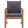 Muebles de jardín 4 piezas con cojines madera acacia maciza en Conjuntos de jardín | Comprar online en Foru.es