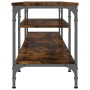 Mueble TV madera ingeniería y hierro roble ahumado 201x35x45 cm de vidaXL, Muebles TV - Ref: Foro24-831815, Precio: 80,37 €, ...
