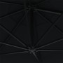 Sombrilla de pared con palo de metal negro 300 cm en Sombrillas | Comprar online en Foru.es