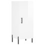Aparador de madera contrachapada blanco brillante 34,5x34x90 cm de vidaXL, Aparadores - Ref: Foro24-828550, Precio: 69,33 €, ...