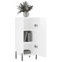Aparador de madera contrachapada blanco brillante 34,5x34x90 cm de vidaXL, Aparadores - Ref: Foro24-828550, Precio: 69,33 €, ...