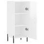 Aparador de madera contrachapada blanco brillante 34,5x34x90 cm de vidaXL, Aparadores - Ref: Foro24-828550, Precio: 69,33 €, ...
