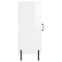 Aparador de madera contrachapada blanco brillante 34,5x34x90 cm de vidaXL, Aparadores - Ref: Foro24-828550, Precio: 69,33 €, ...