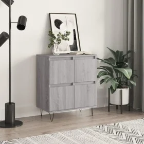Aparador de madera contrachapada gris Sonoma 60x35x70 cm de vidaXL, Aparadores - Ref: Foro24-831218, Precio: 65,32 €, Descuen...