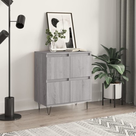Aparador de madera contrachapada gris Sonoma 60x35x70 cm de vidaXL, Aparadores - Ref: Foro24-831218, Precio: 66,30 €, Descuen...