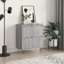 Aparador de madera contrachapada gris Sonoma 60x35x70 cm de vidaXL, Aparadores - Ref: Foro24-831218, Precio: 66,30 €, Descuen...
